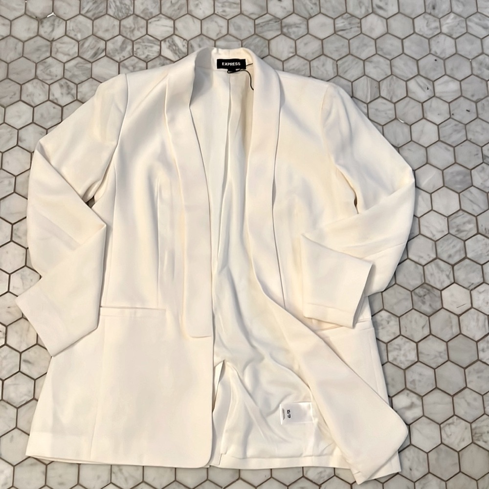 White blazer-express xs